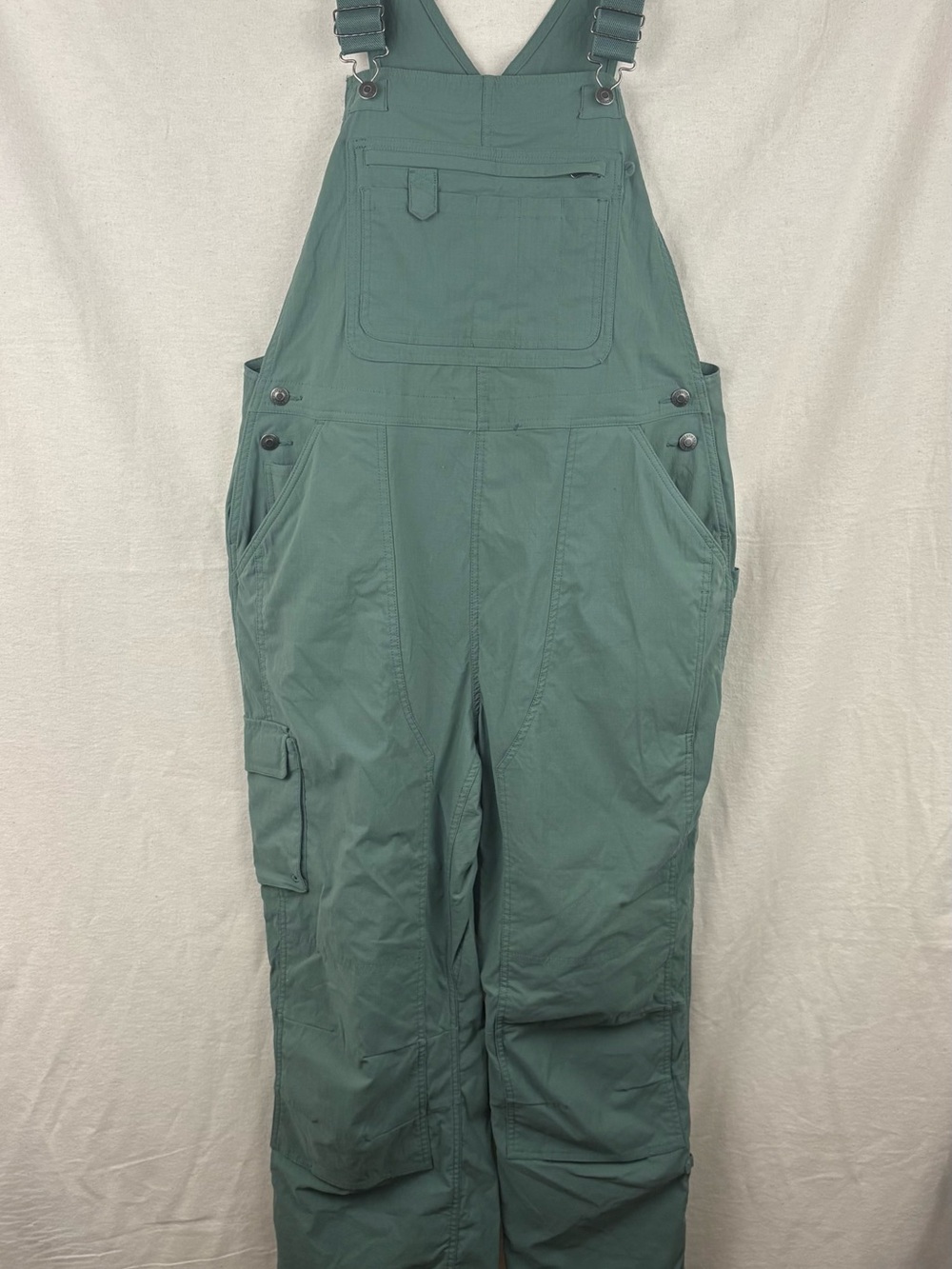 Duluth Trading Co Green Cargo Bib Overalls